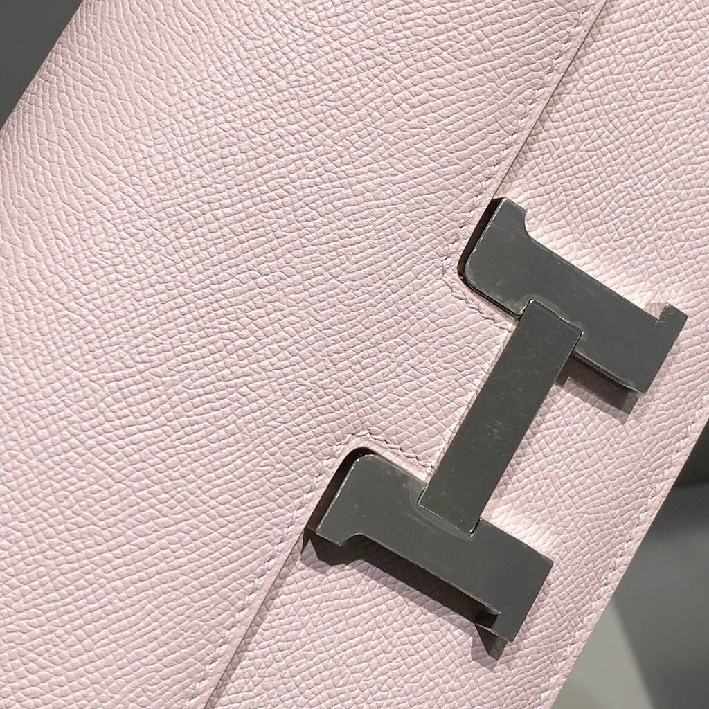 Hermès Constance Elan handbag in Mauve Sylvestre Epsom with Palladium Hardware