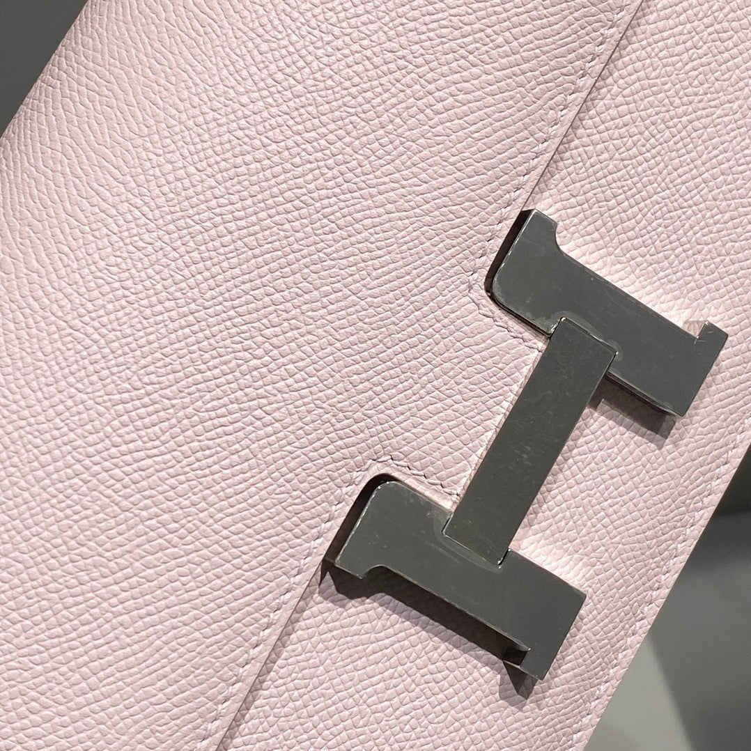 Hermès Constance Elan handbag in Mauve Sylvestre Epsom with Palladium Hardware