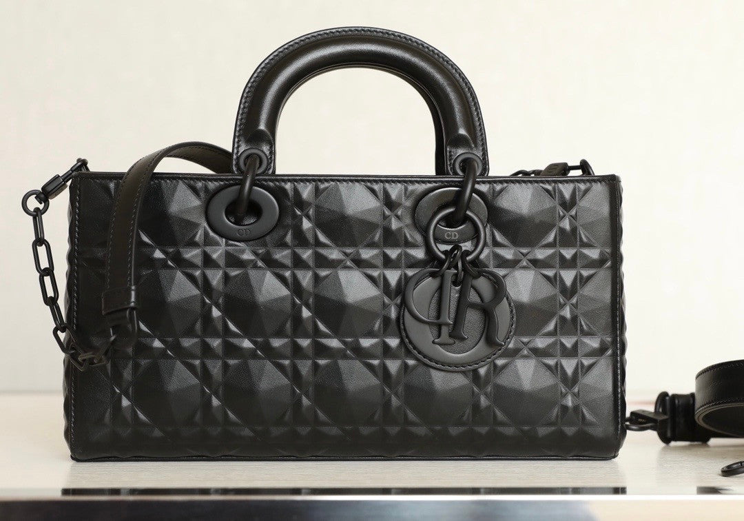 Christian Dior LADY D-JOY BAG Black Cannage Lambskin