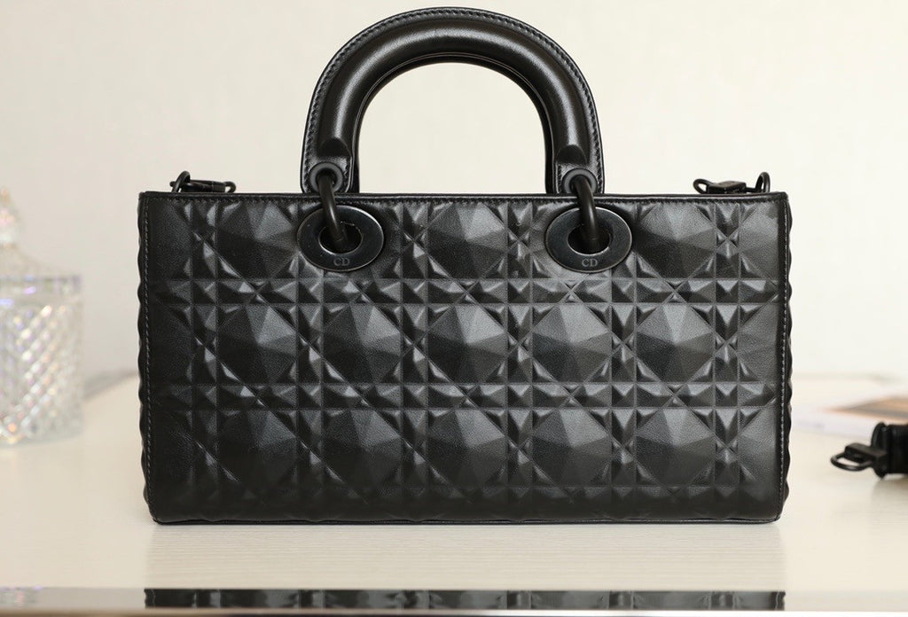Christian Dior LADY D-JOY BAG Black Cannage Lambskin
