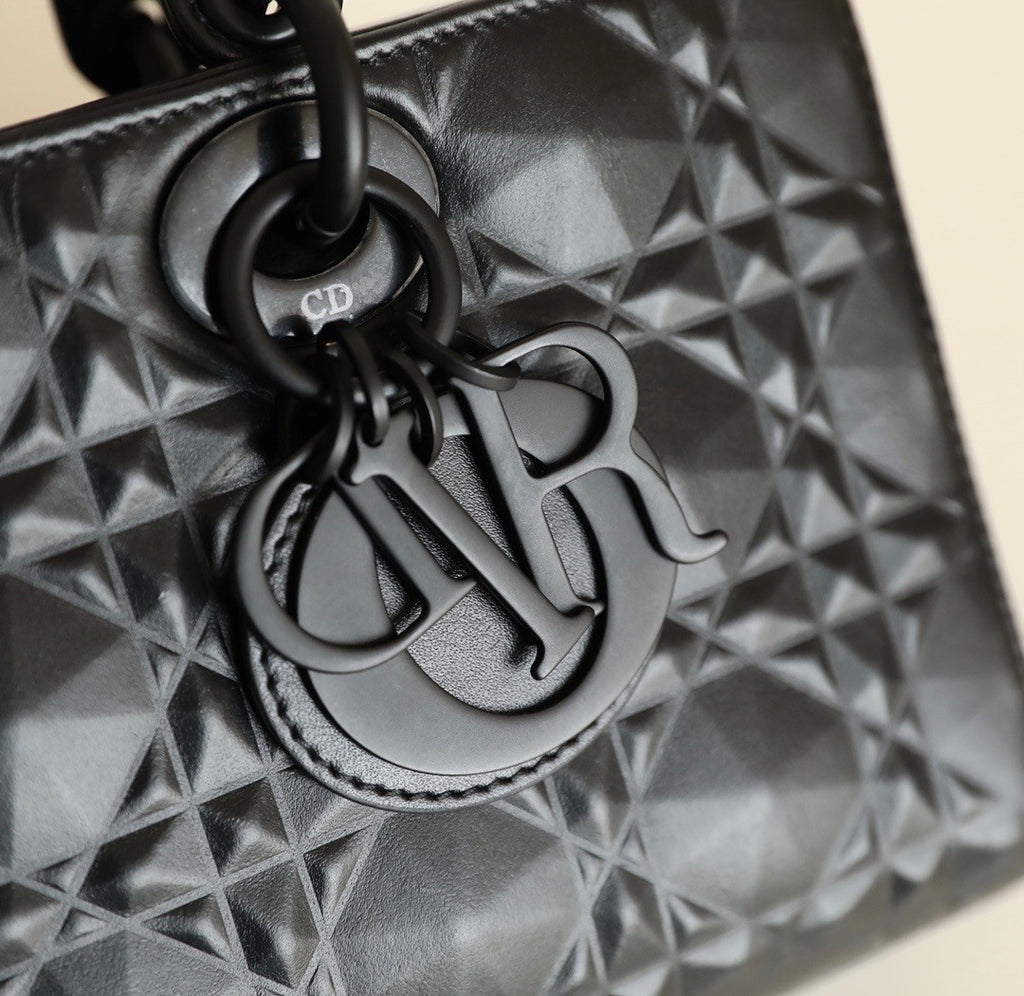 Christian Dior LADY D-JOY BAG Black Cannage Lambskin