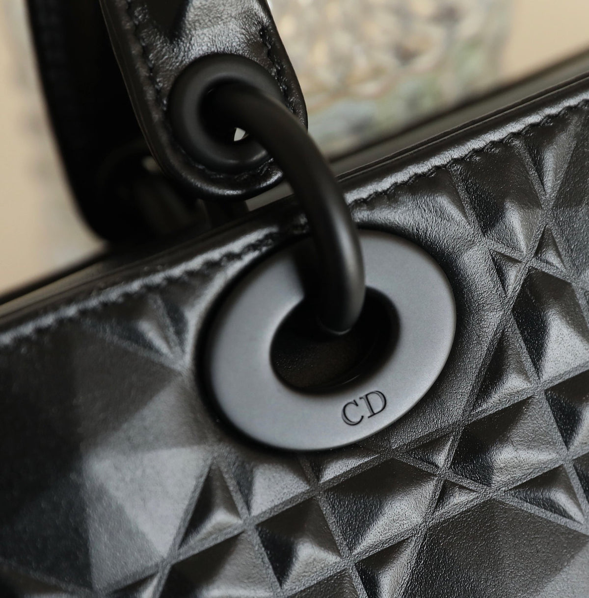 Christian Dior LADY D-JOY BAG Black Cannage Lambskin
