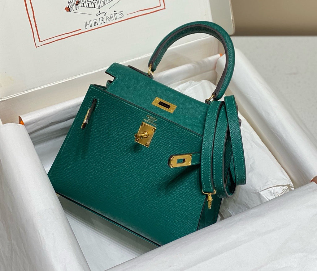 Hermès Vintage Kelly Sellier 20 bag Vert Force