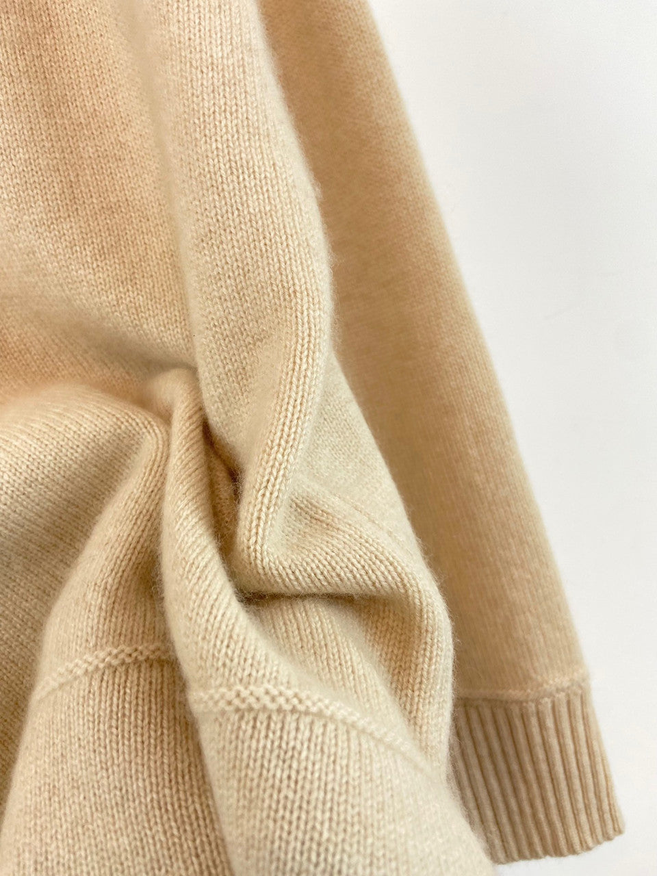 Loro Piana Northdowns Half-Zip  Cashmere Ancient Papyrus