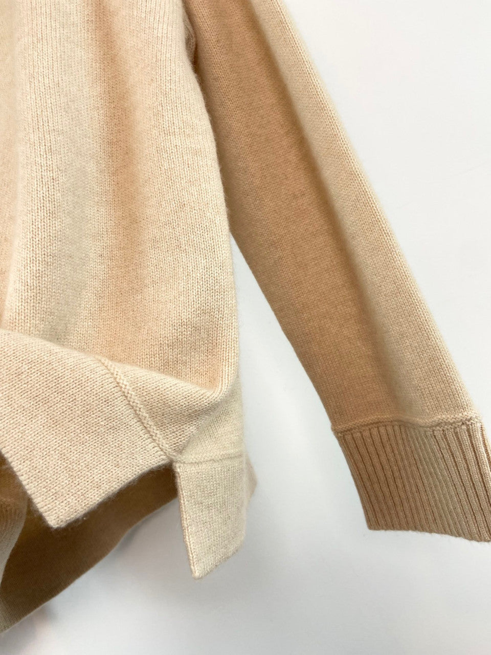 Loro Piana Northdowns Half-Zip  Cashmere Ancient Papyrus