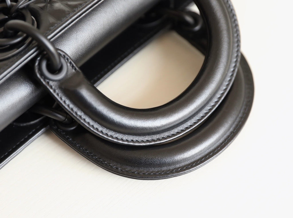 Christian Dior LADY D-JOY BAG Black Cannage Lambskin