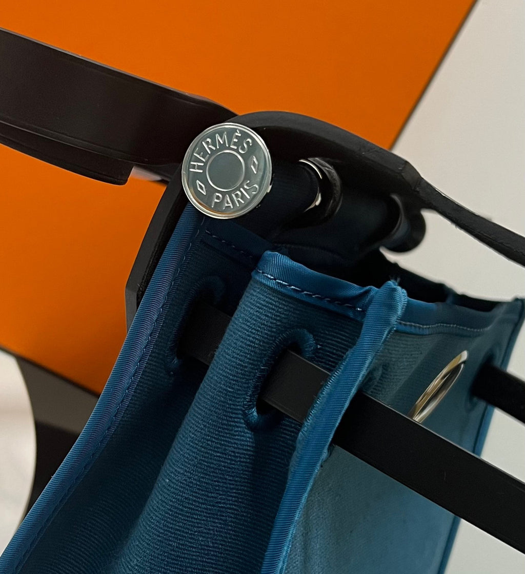 Hermes Herbag 21 Zip BLUE