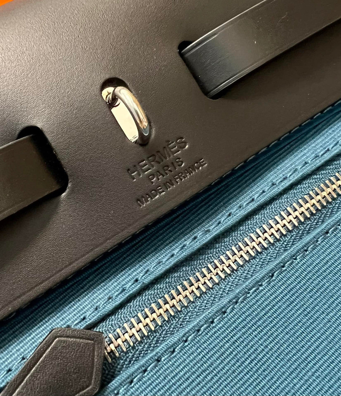 Hermes Herbag 21 Zip BLUE