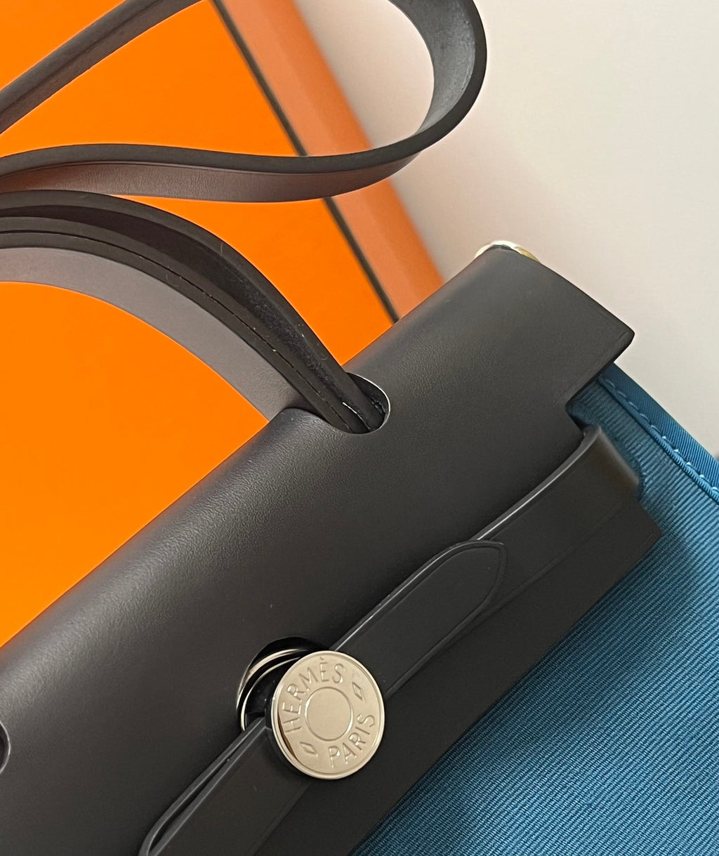 Hermes Herbag 21 Zip BLUE