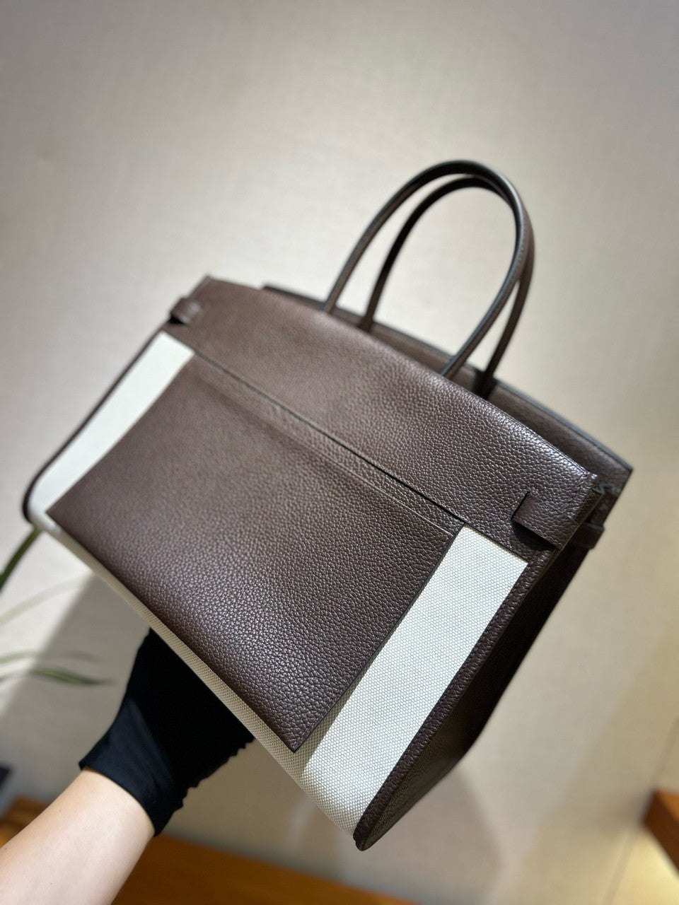 Hermes Birkin à l’envers 35 Barenia Faubourg Brown 2025