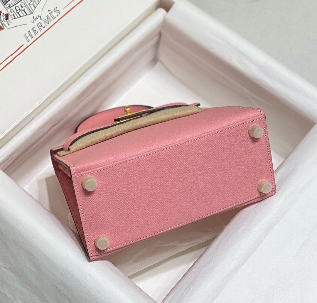 Hermès Vintage Kelly Sellier 20 bag Sakura Pink
