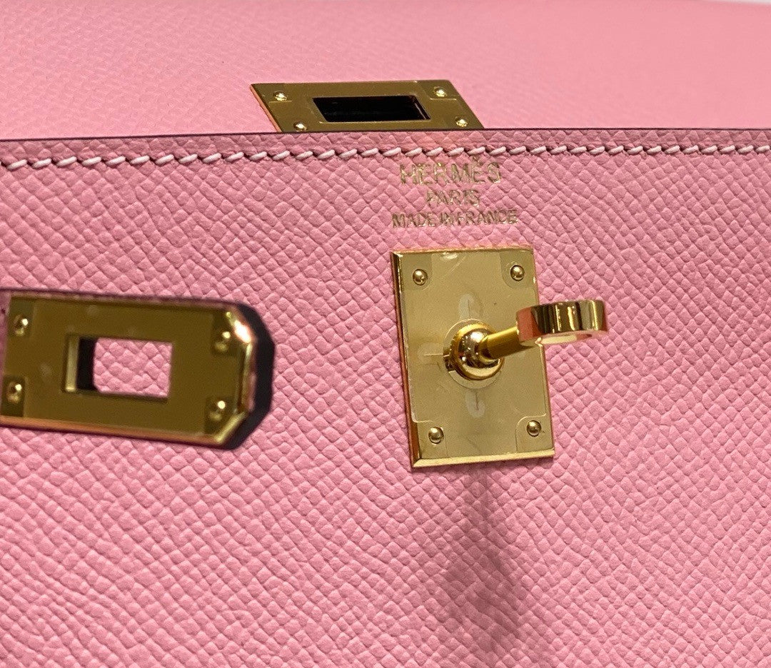 Hermès Vintage Kelly Sellier 20 bag Sakura Pink
