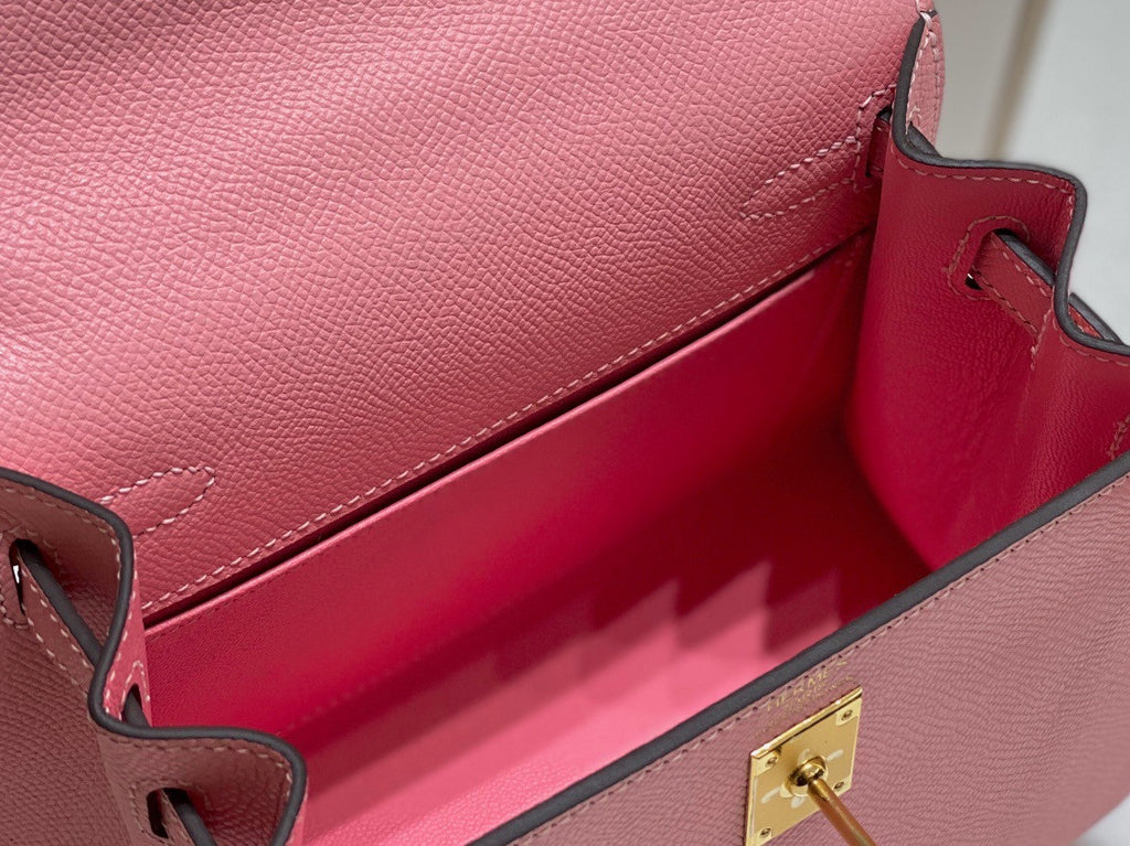 Hermès Vintage Kelly Sellier 20 bag Sakura Pink