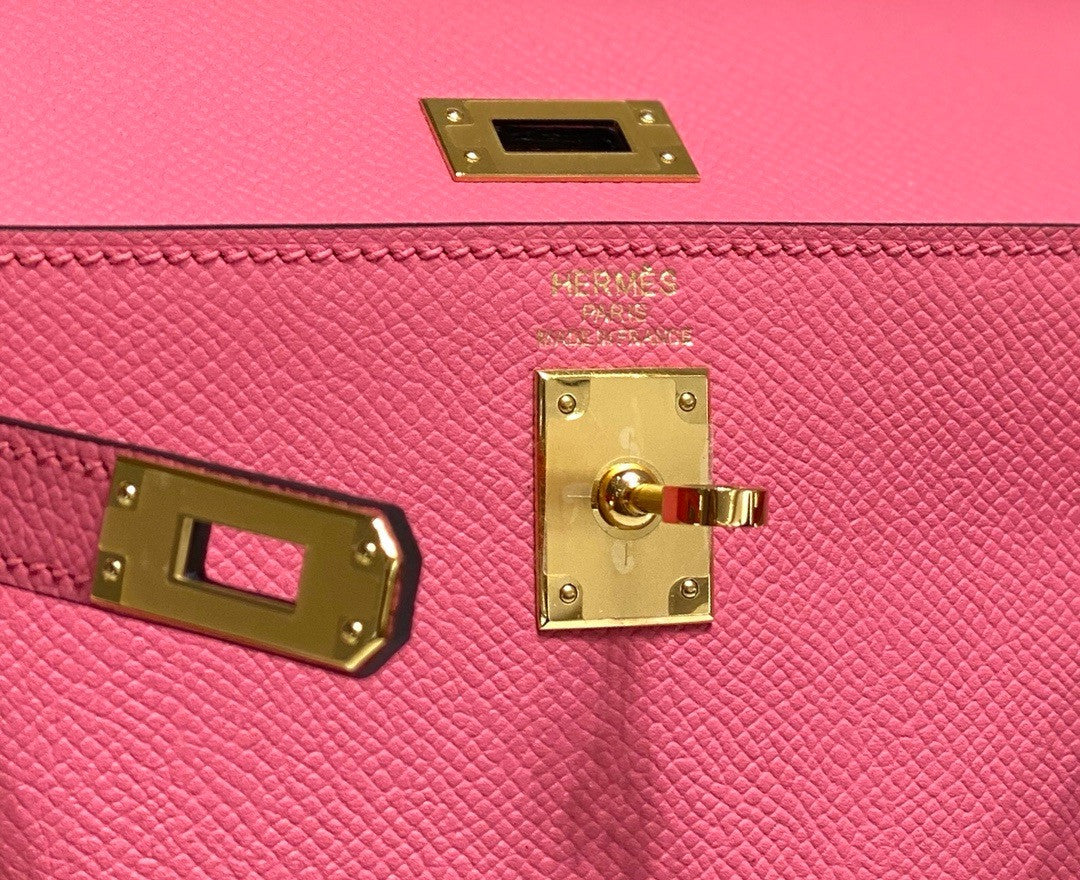 Hermès Vintage Kelly Sellier 20 bag Rose Azalea