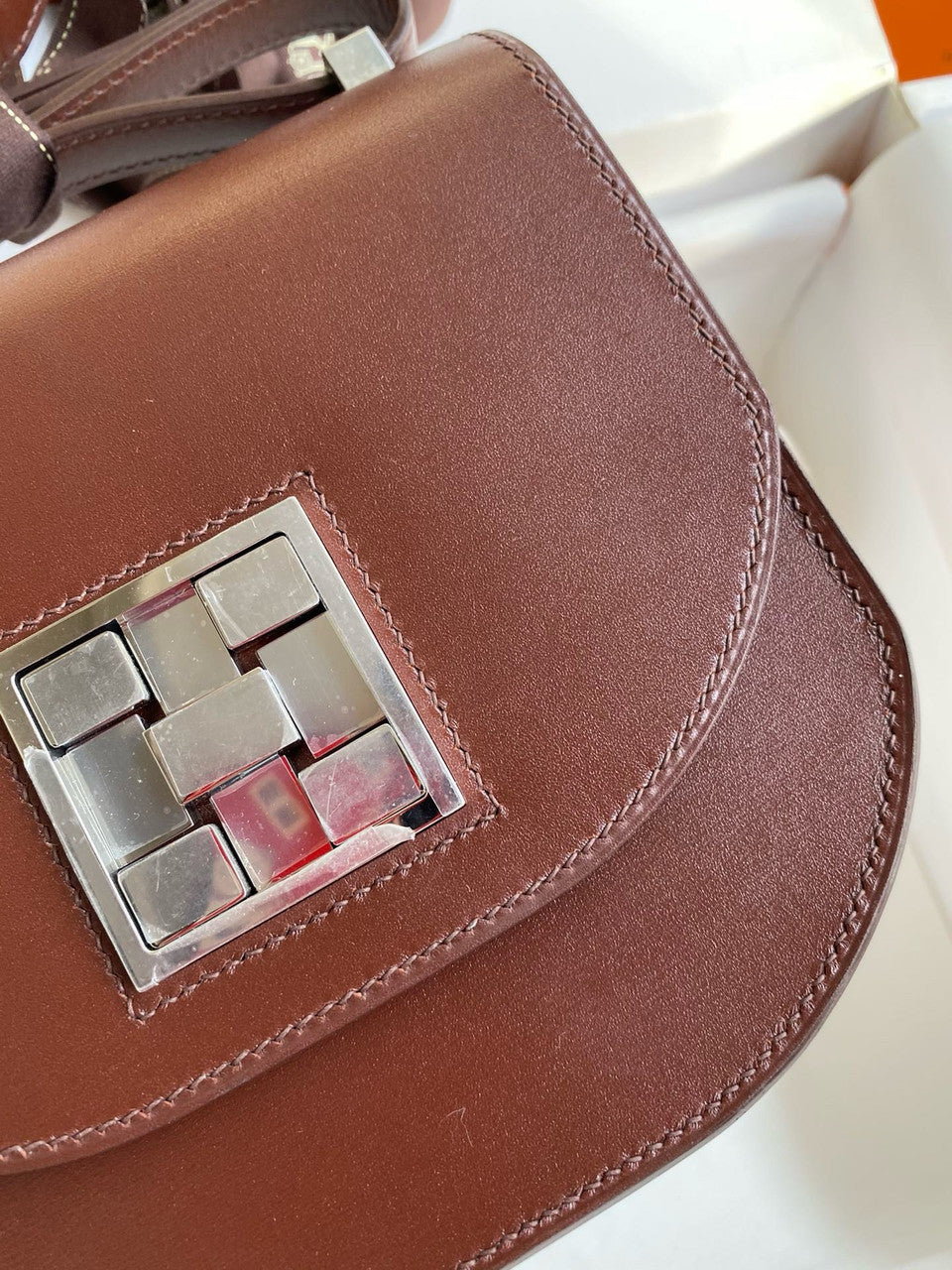 Hermes Rouge Hermès Mosaique au 24 - 17 bag