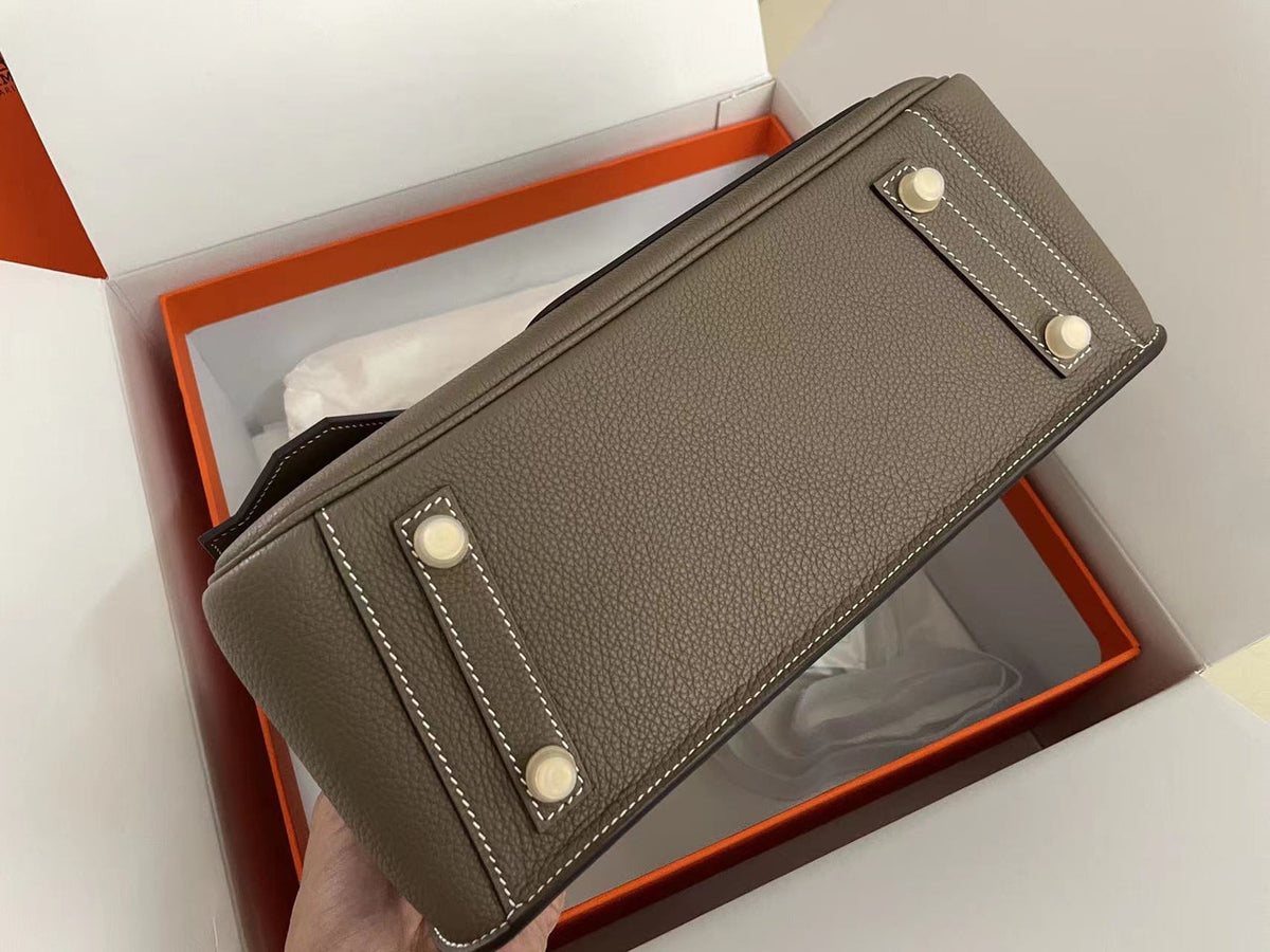 Hermès Birkin 30 Sellier en Désordre Etoupe Togo and Swift Gold  Hardware