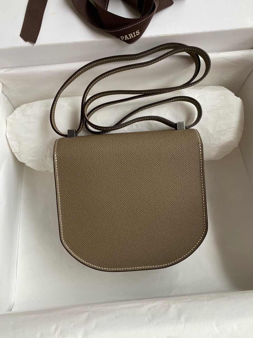 Hermes Etoupe  Mosaique au 24 - 17 bag Palladium Hardware