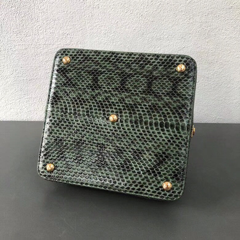 Gabriela Hearst Diana Bag Snake Green