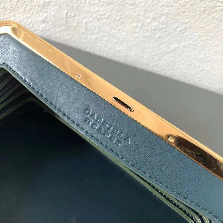 Gabriela Hearst Diana Bag Snake Green