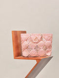 Chanel Maxi Raffia SHOPPING BAG PINK