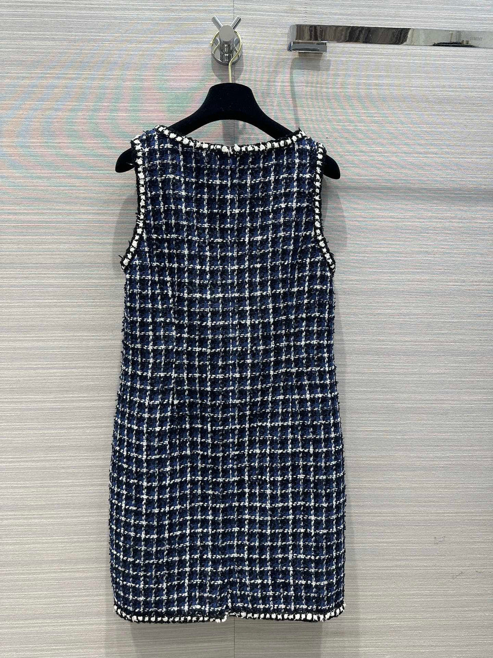 Chanel Spring-Summer Pre-collection Blue Cotton Tweed DRESS
