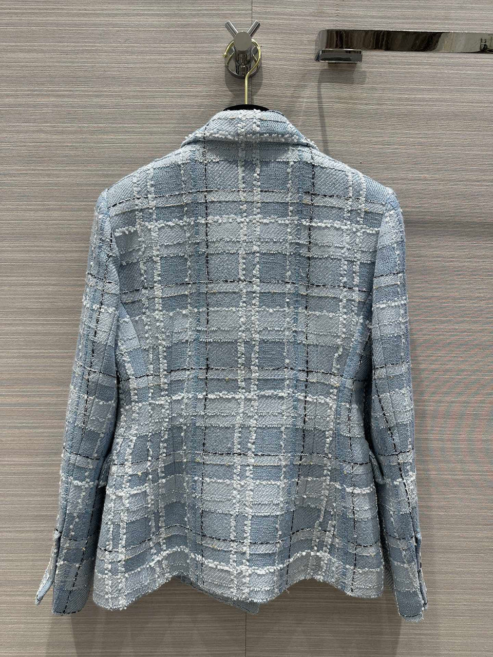 Chanel Blue, Black, Silver & Gold Tweed Jacket