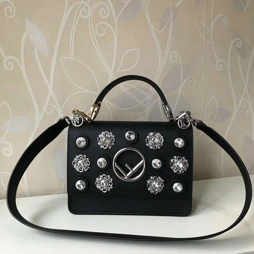 Fendi  crystal embellished Kan I F handbag