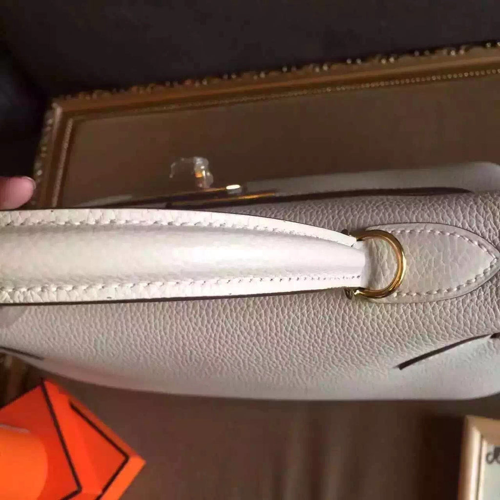 Hermes Cream Kelly 28 cm Togo Gold Hardware