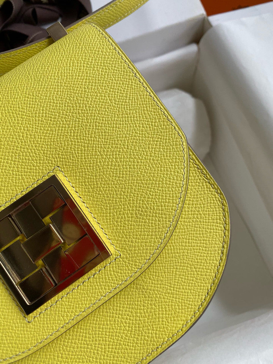 Hermes Lime Mosaique au 24 - 17 bag Gold Hardware Hermes