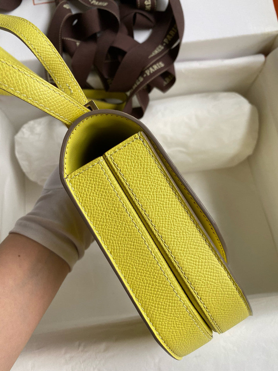 Hermes Lime Mosaique au 24 - 17 bag Gold Hardware Hermes