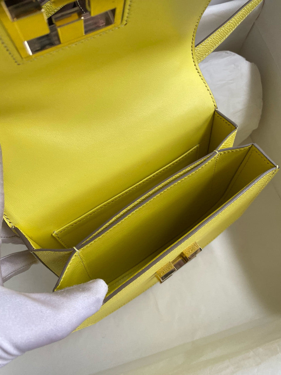 Hermes Lime Mosaique au 24 - 17 bag Gold Hardware Hermes