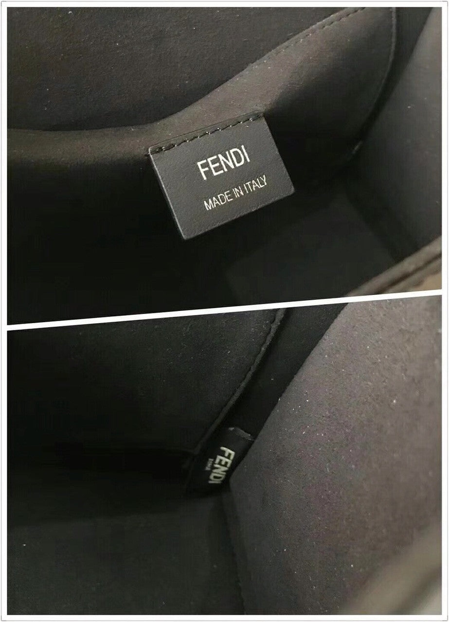 Fendi  crystal embellished Kan I F handbag