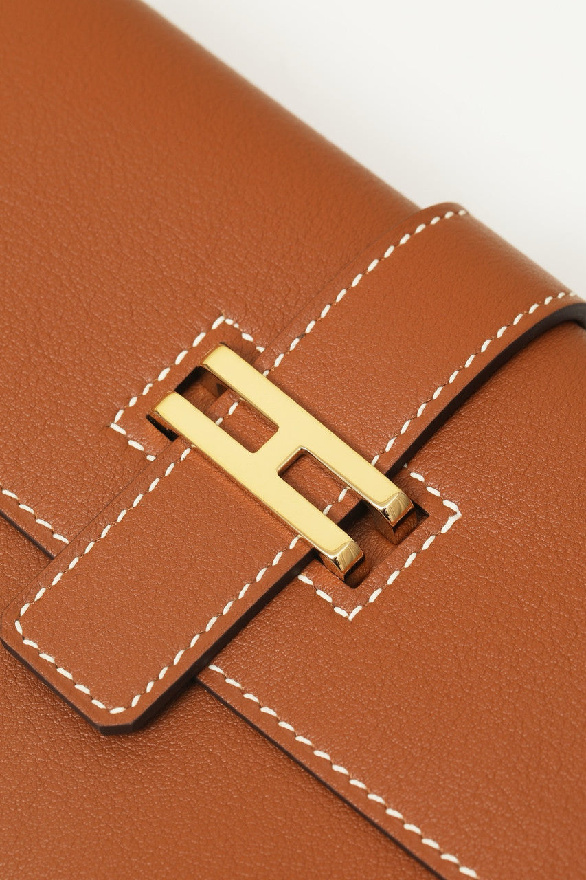 Hermès Elan Pocket Belt 24 Gold Swift Gold Hardware
