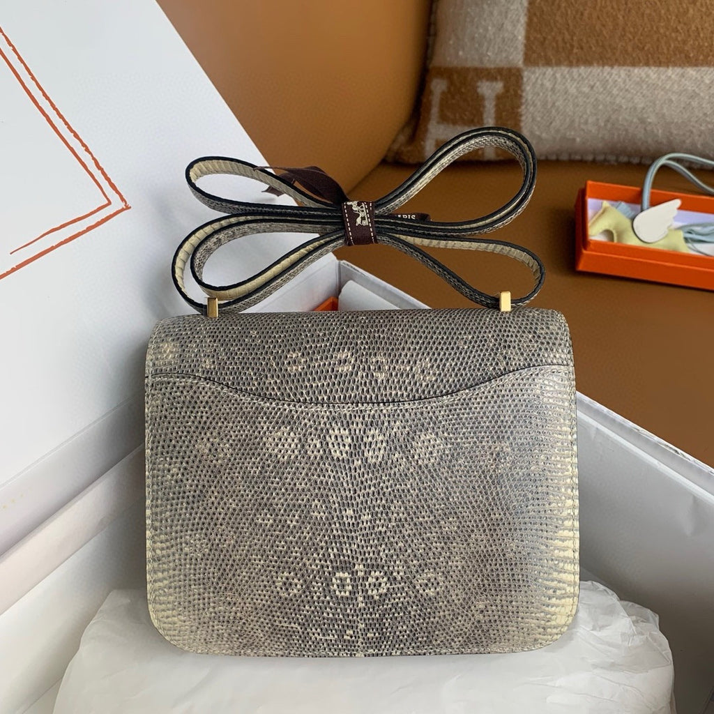 Hermes Constance 18 Ombre Lizard Gold Hardware Hermes