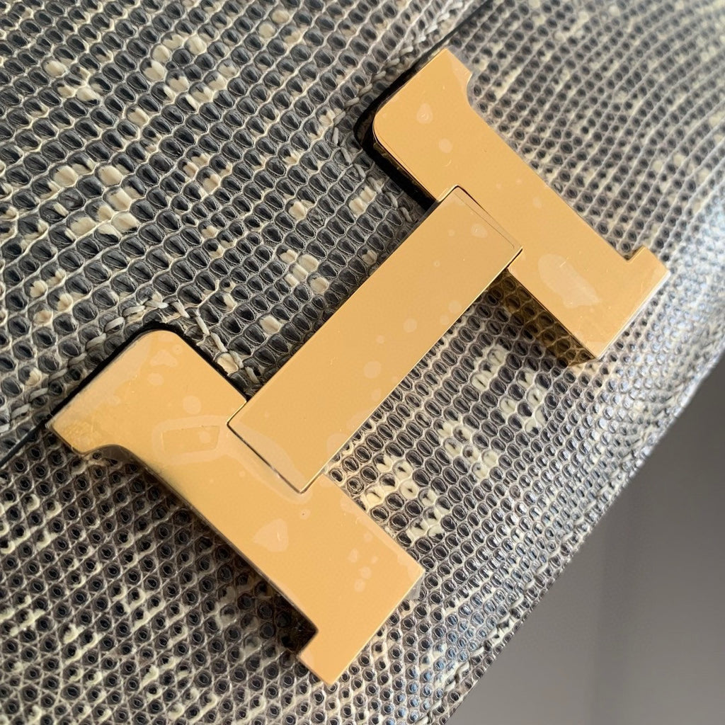 Hermes Constance 18 Ombre Lizard Gold Hardware Hermes