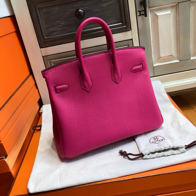 Hermes L3 Rose pourpre Birkin 25cm Togo Gold Hardware