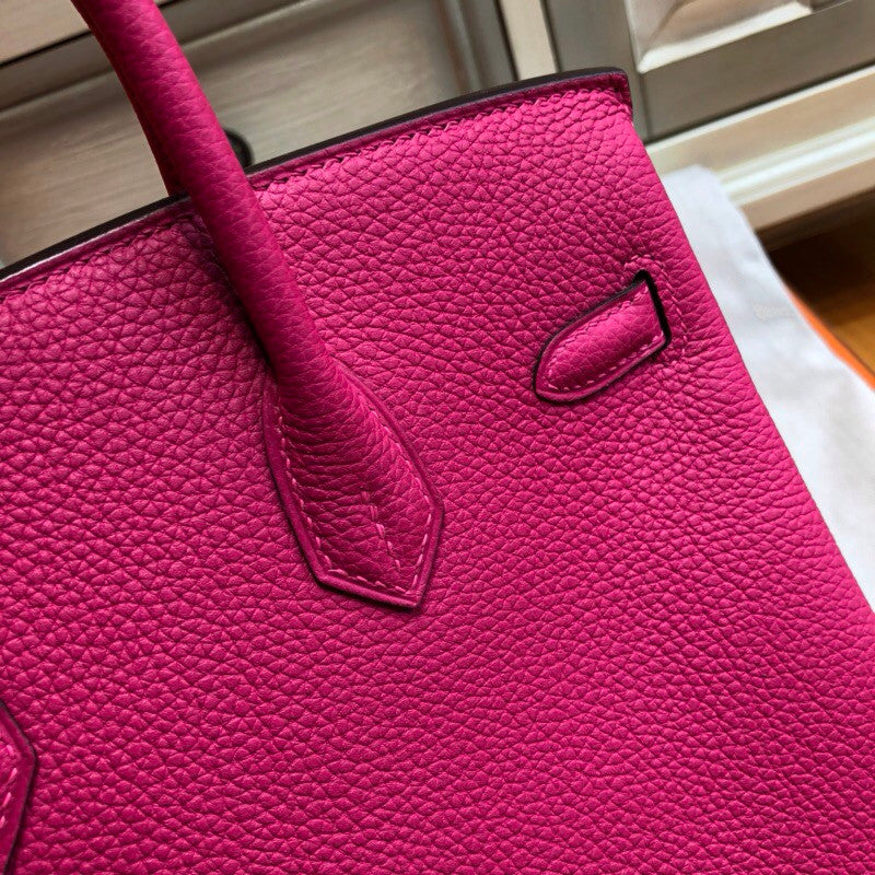 Hermes L3 Rose pourpre Birkin 25cm Togo Gold Hardware