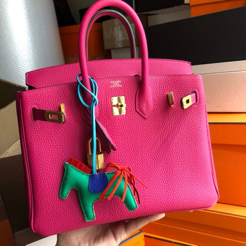 Hermes L3 Rose pourpre Birkin 25cm Togo Gold Hardware