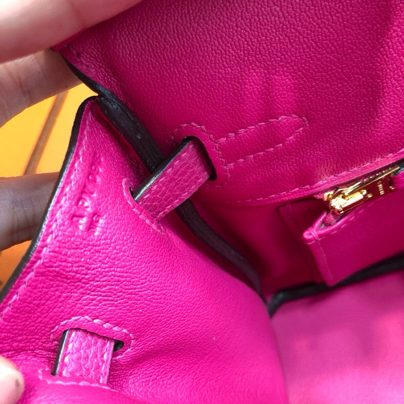 Hermes L3 Rose pourpre Birkin 25cm Togo Gold Hardware