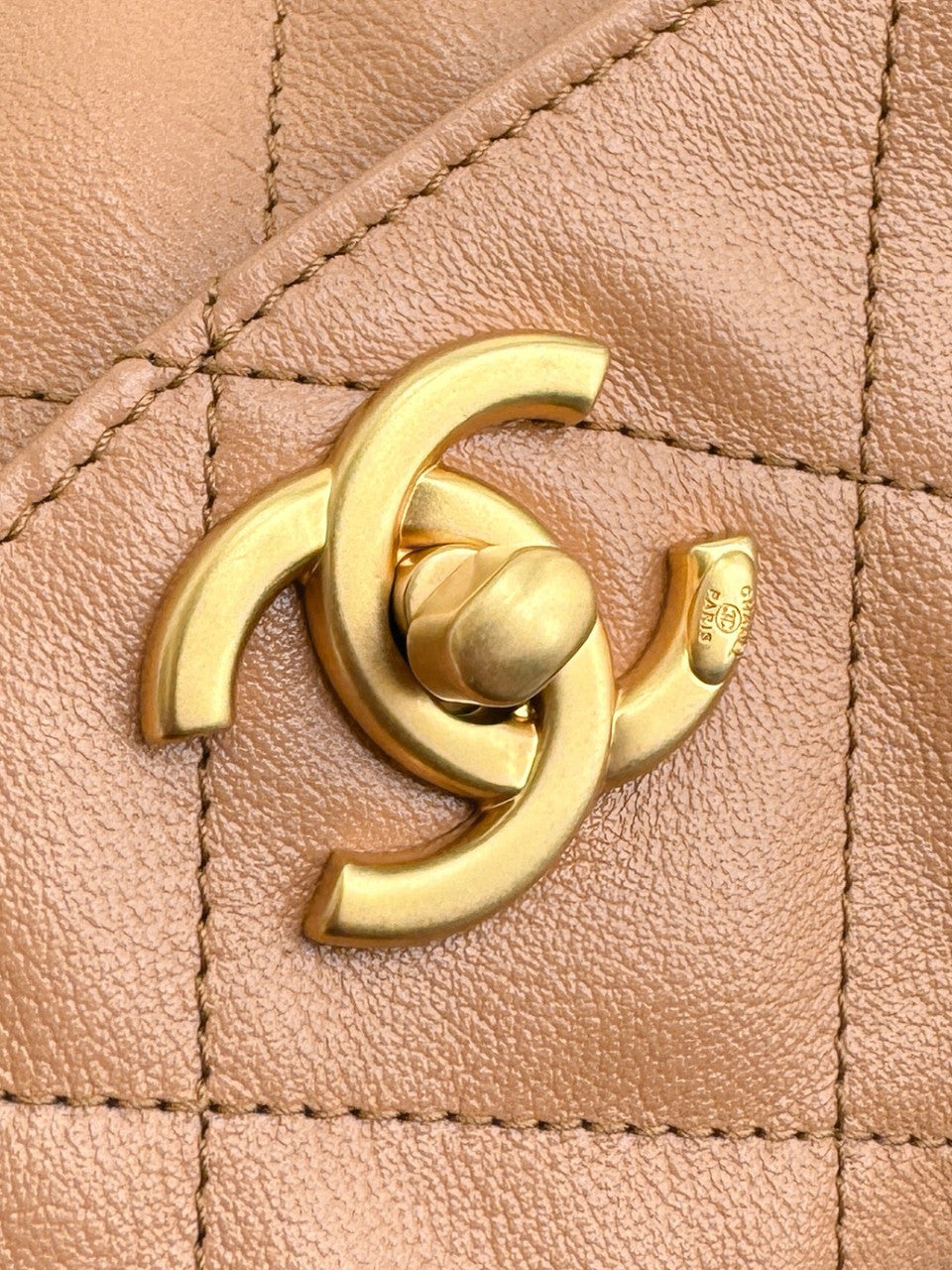 Chanel Supple Twins Hobo Bag Brown Large  2024