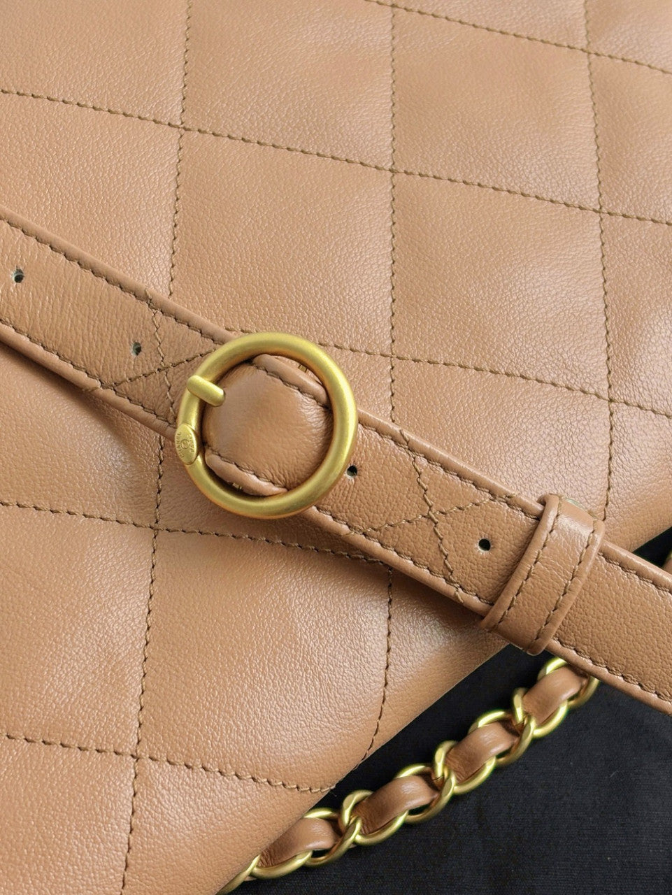 Chanel Supple Twins Hobo Bag Brown Small  2024