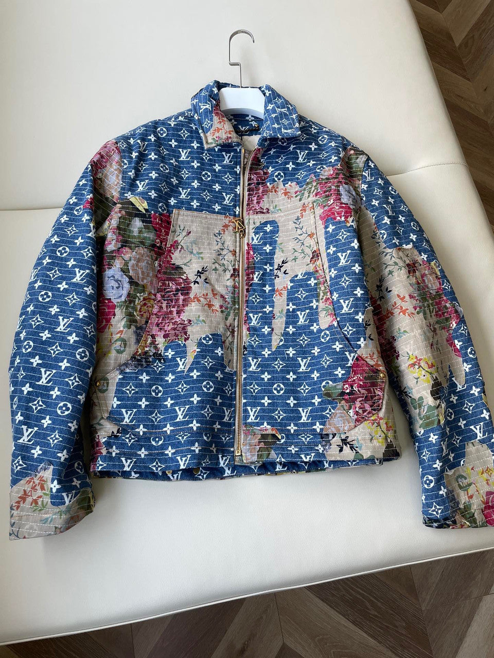 Louis Vuitton 1AAGQG DESTROYED WORKWEAR DENIM JACKET