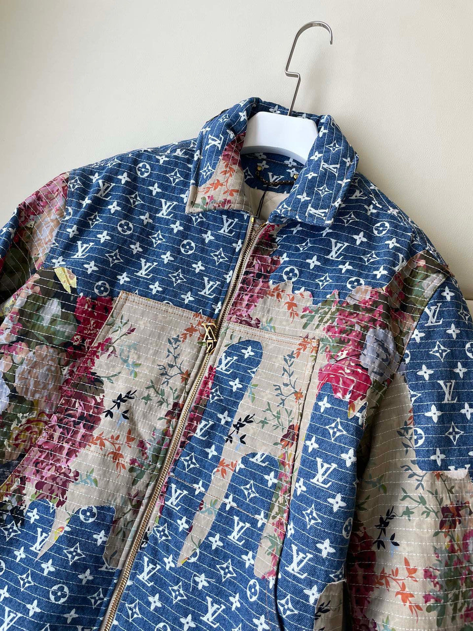 Louis Vuitton 1AAGQG DESTROYED WORKWEAR DENIM JACKET