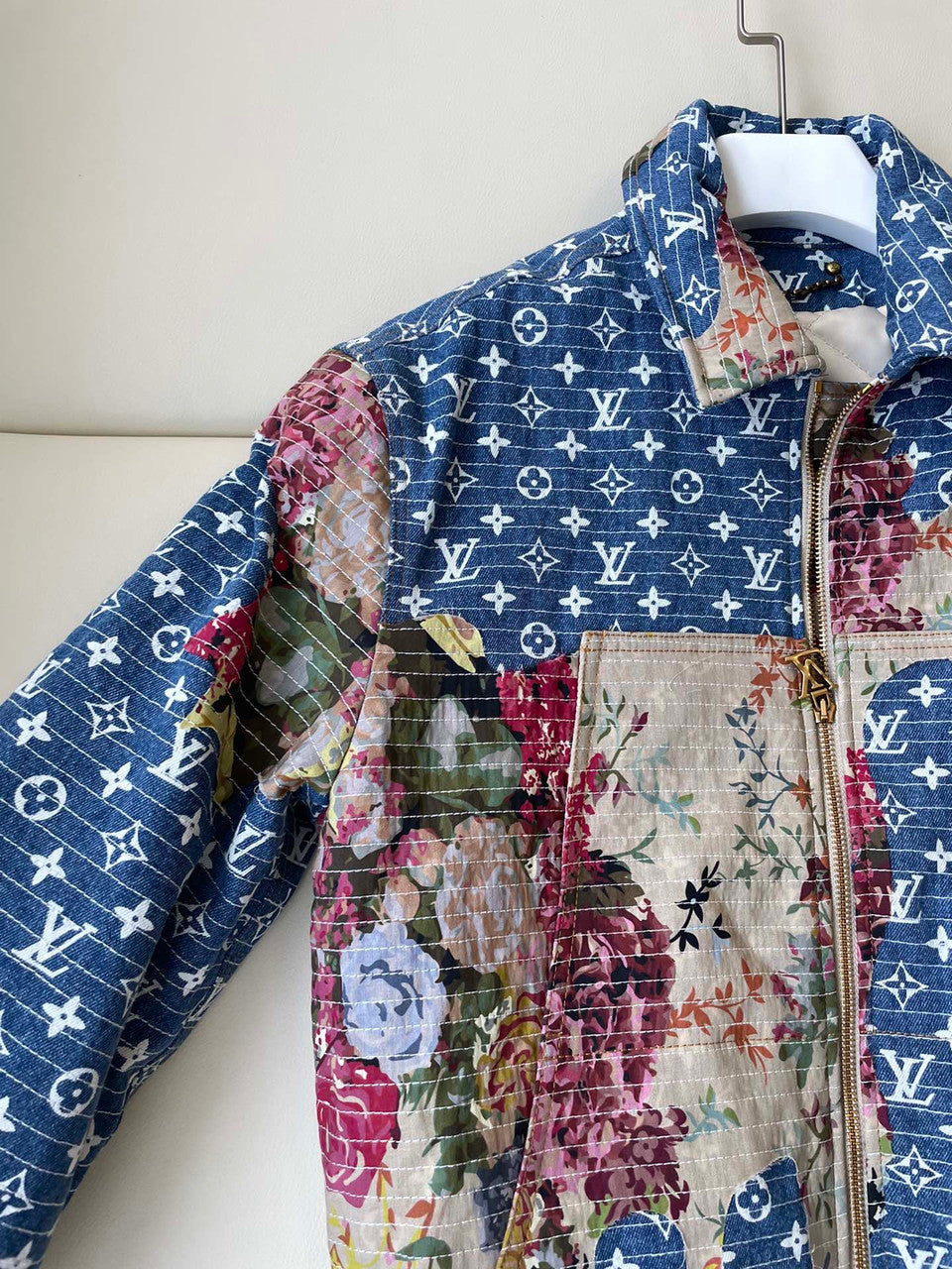 Louis Vuitton 1AAGQG DESTROYED WORKWEAR DENIM JACKET