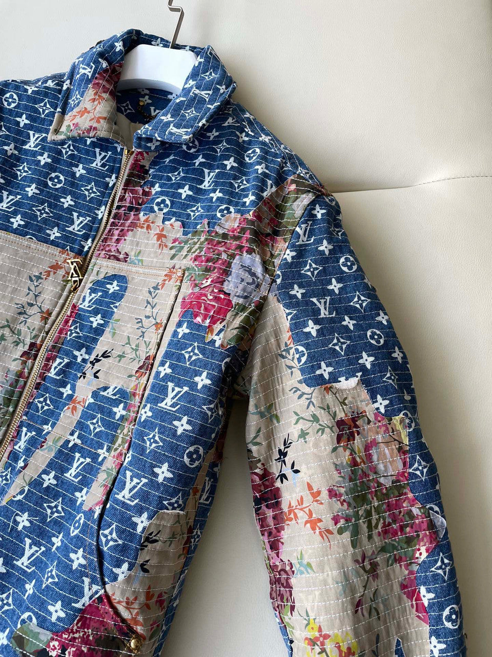 Louis Vuitton 1AAGQG DESTROYED WORKWEAR DENIM JACKET