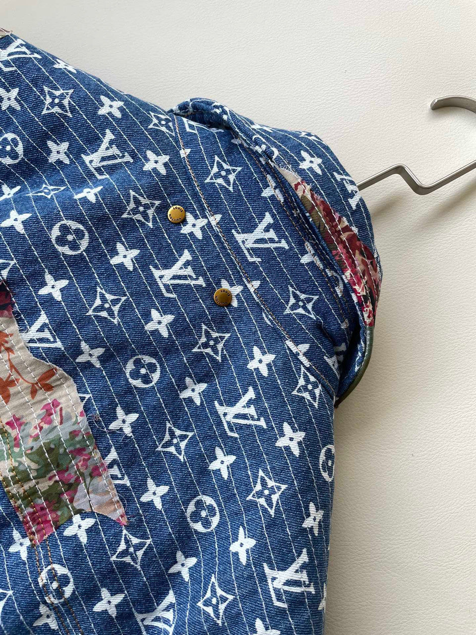 Louis Vuitton 1AAGQG DESTROYED WORKWEAR DENIM JACKET