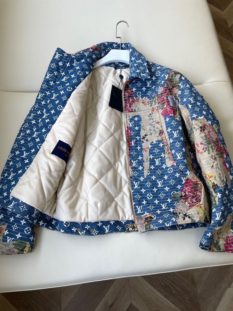 Louis Vuitton 1AAGQG DESTROYED WORKWEAR DENIM JACKET