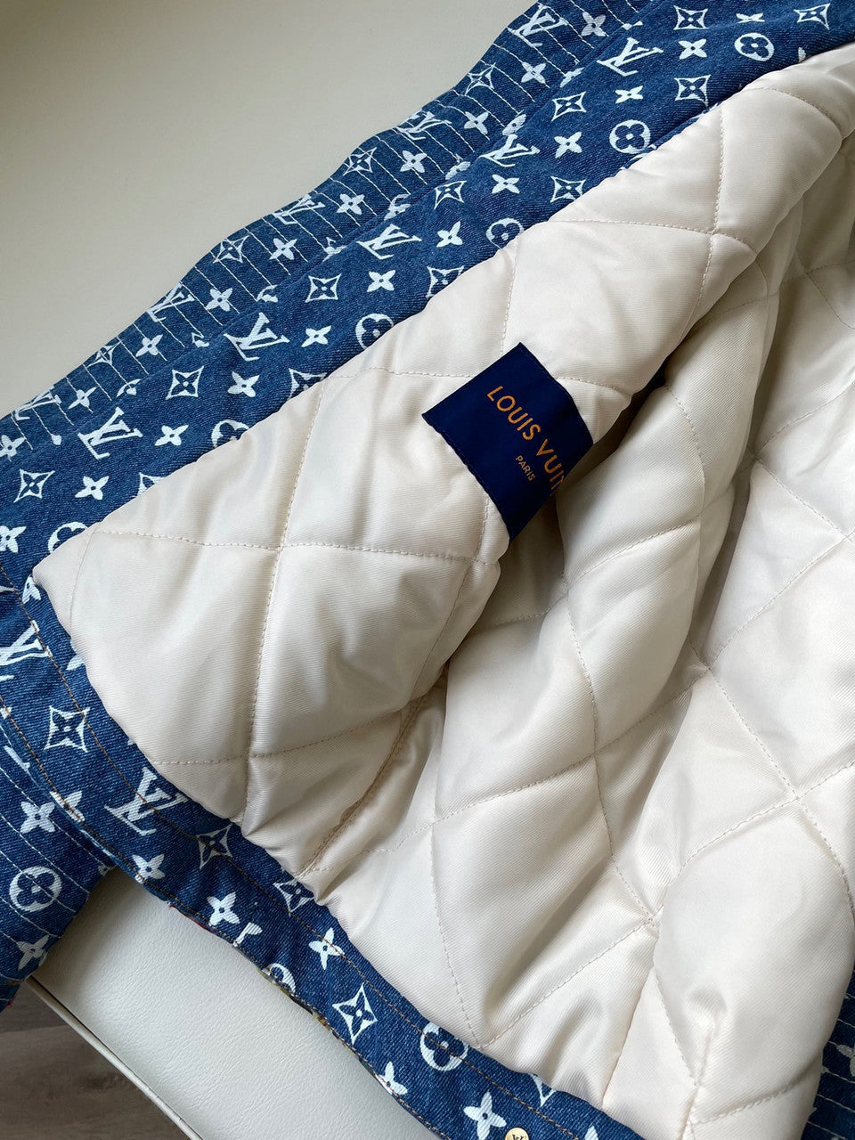 Louis Vuitton 1AAGQG DESTROYED WORKWEAR DENIM JACKET