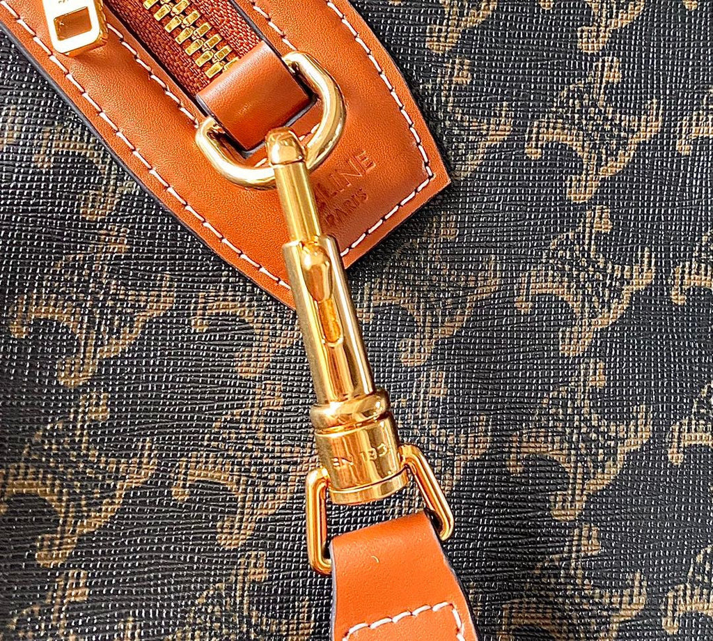 CELINE TRAVEL 50 IN TRIOMPHE CANVAS TAN