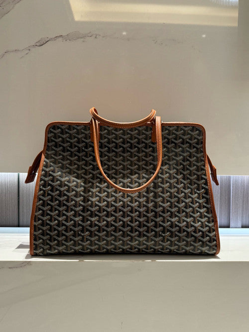 Goyard Hardy PM Bag Black & Tan